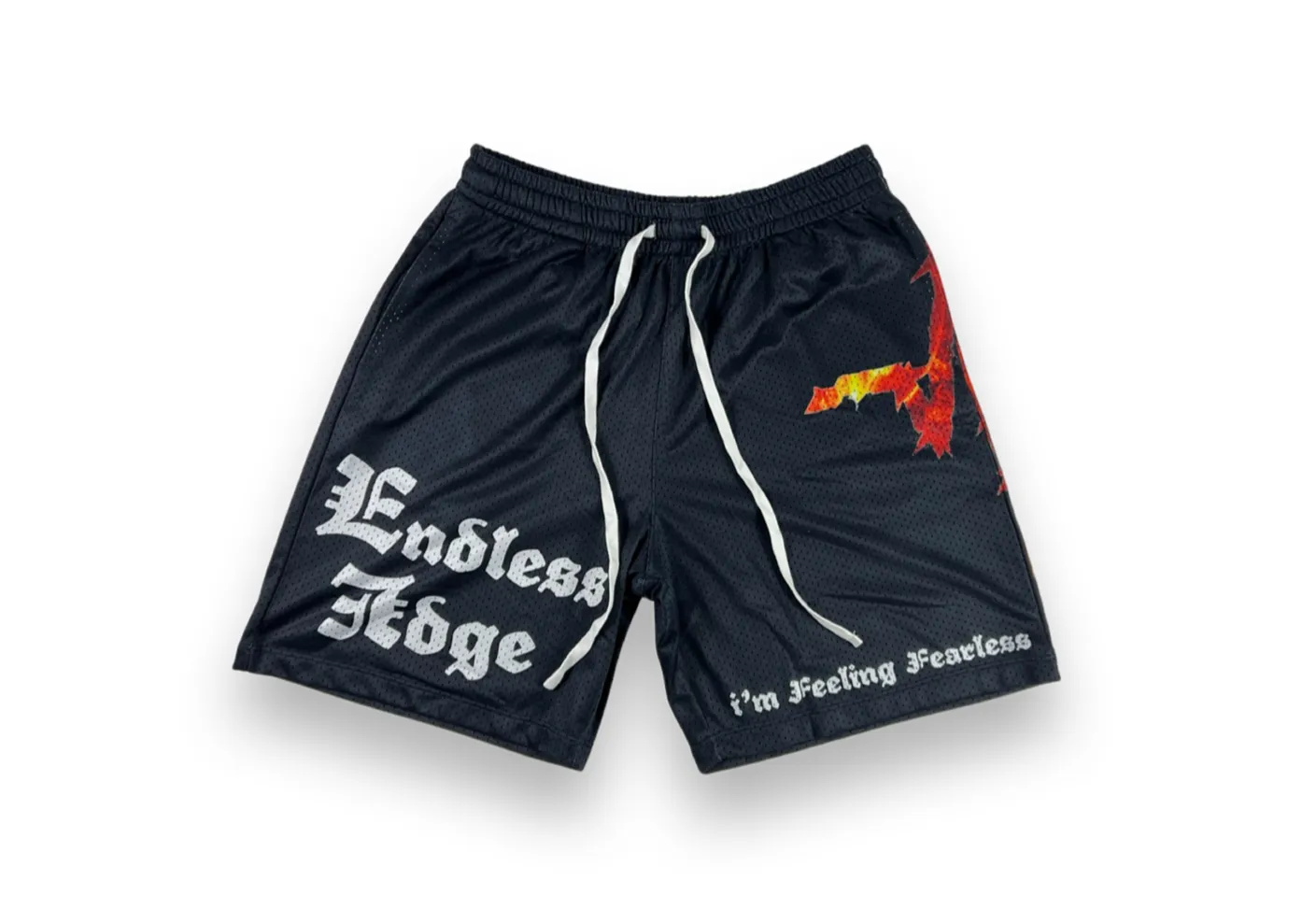 Angel Design Mesh Shorts