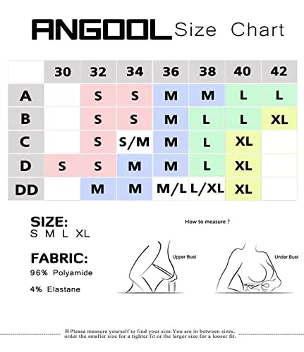 ANGOOL Women's Strappy Sports Bra with Adjustable Straps - Medium Support Longline Wirefree Activewear Bra,3 Pack,Black Grey Red,Medium