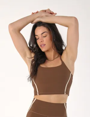 Apex Bra: Chocolate/Oatmilk