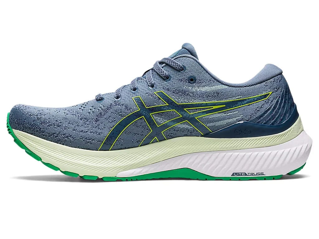 Asics Gel-Kayano 29 Men's Running Shoe - Steel Blue/Lime Zest