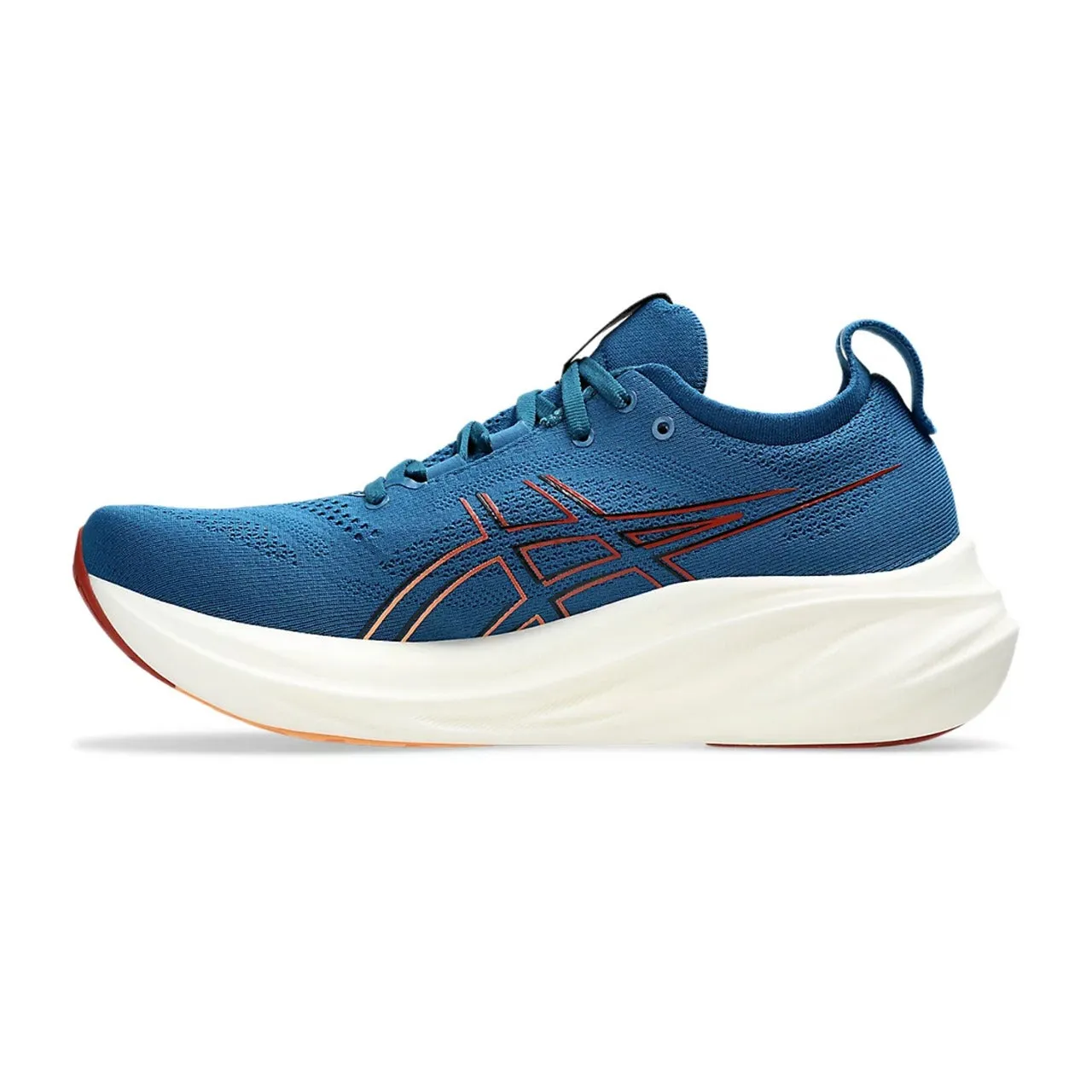 Asics Gel Nimbus 26 Men's Wide Running Shoe | Rich Navy/Faded Orange