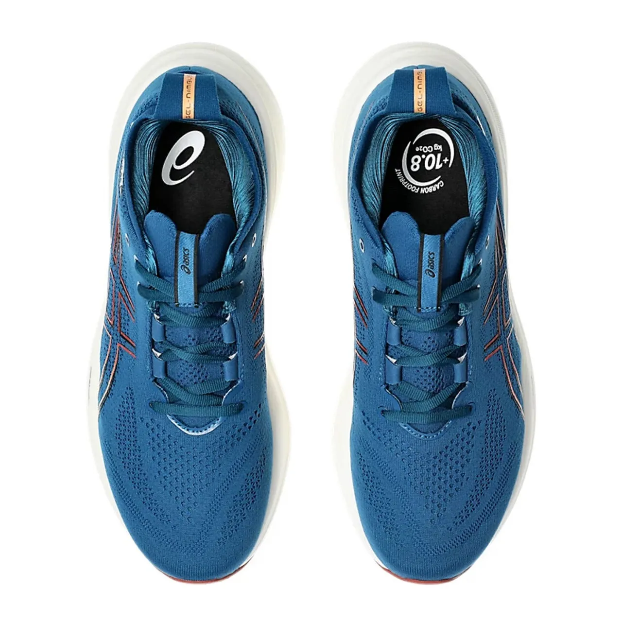 Asics Gel Nimbus 26 Men's Wide Running Shoe | Rich Navy/Faded Orange