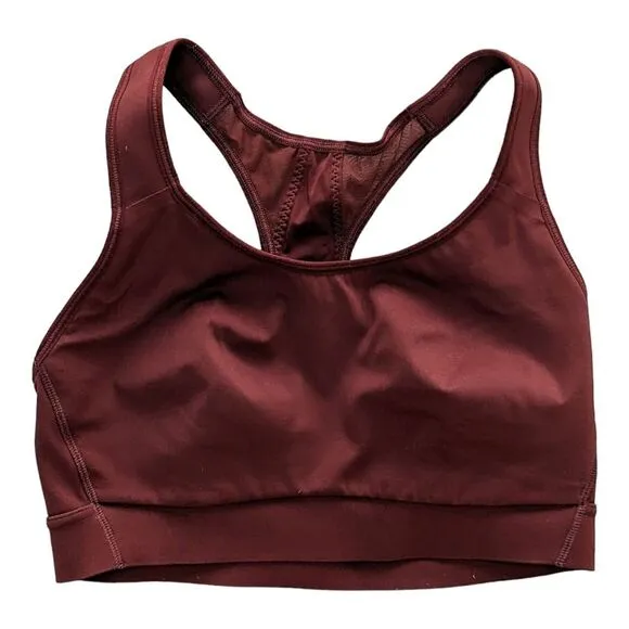 Athleta Racerback Mesh Red Sports Bra 34D/DD