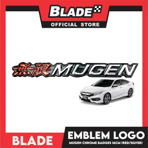 Auto Car Emblem Logo Chrome Badge Sticker Decals with 3M Adhesive 16cm BDT-143 (Mugen)