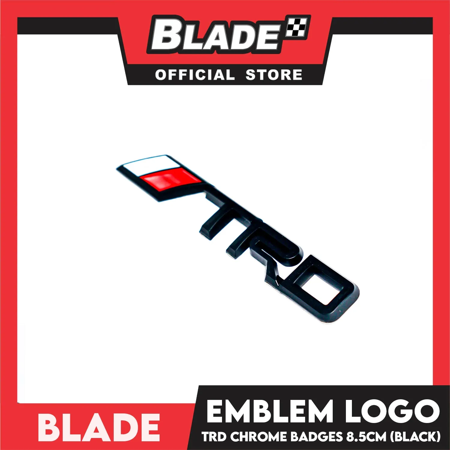 Auto Car Emblem Logo Chrome Badge Sticker Decals with 3M Adhesive 8.5cm BDT-163 (TRD)