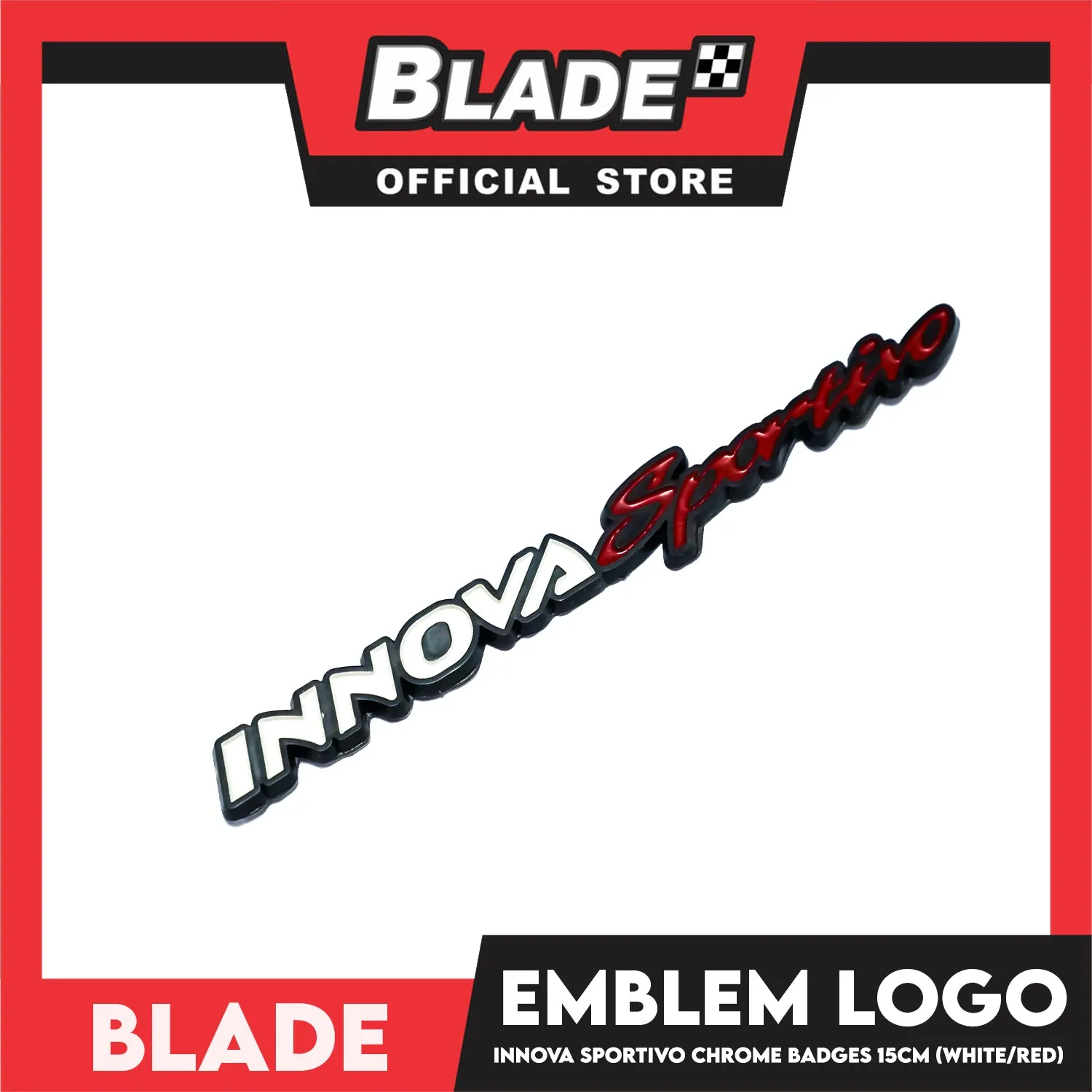 Auto Car Emblem Logo Chrome Badge Sticker Decals with 3M Adhesive for Innova 15cm (Innova Sportivo)