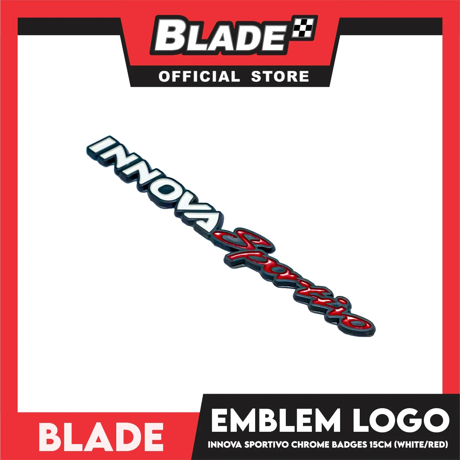 Auto Car Emblem Logo Chrome Badge Sticker Decals with 3M Adhesive for Innova 15cm (Innova Sportivo)