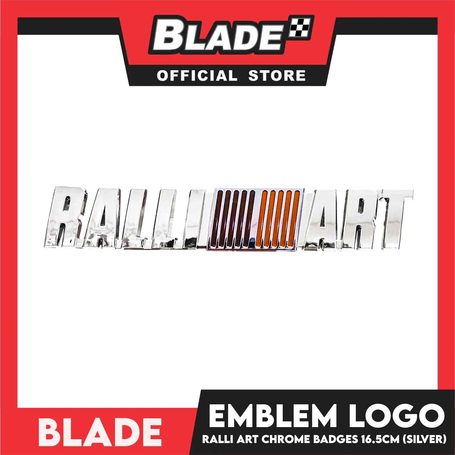 Auto Car Emblem Logo Chrome Badge Sticker Decals with 3M Adhesive for Mitsubishi 16.5cm BDT-184 (Ralli Art)