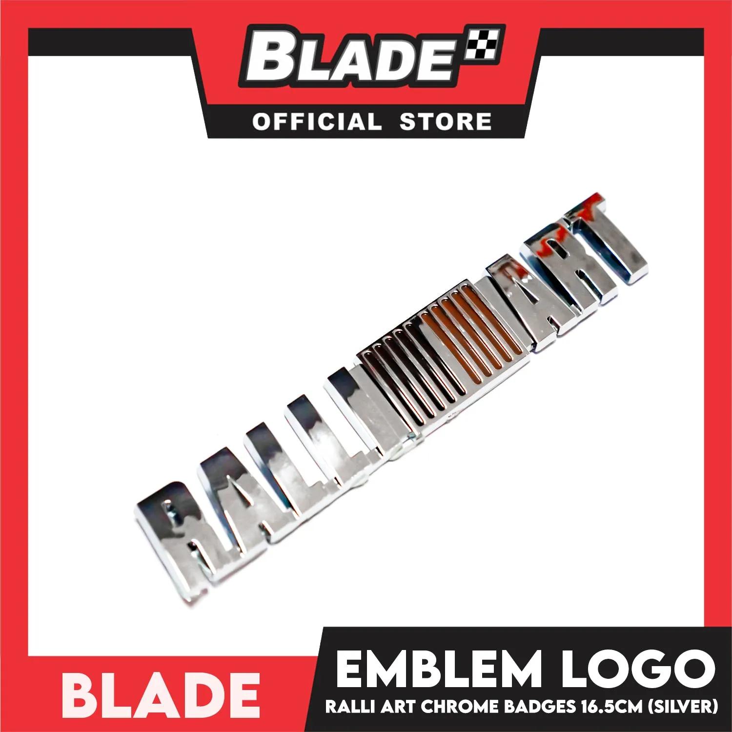 Auto Car Emblem Logo Chrome Badge Sticker Decals with 3M Adhesive for Mitsubishi 16.5cm BDT-184 (Ralli Art)