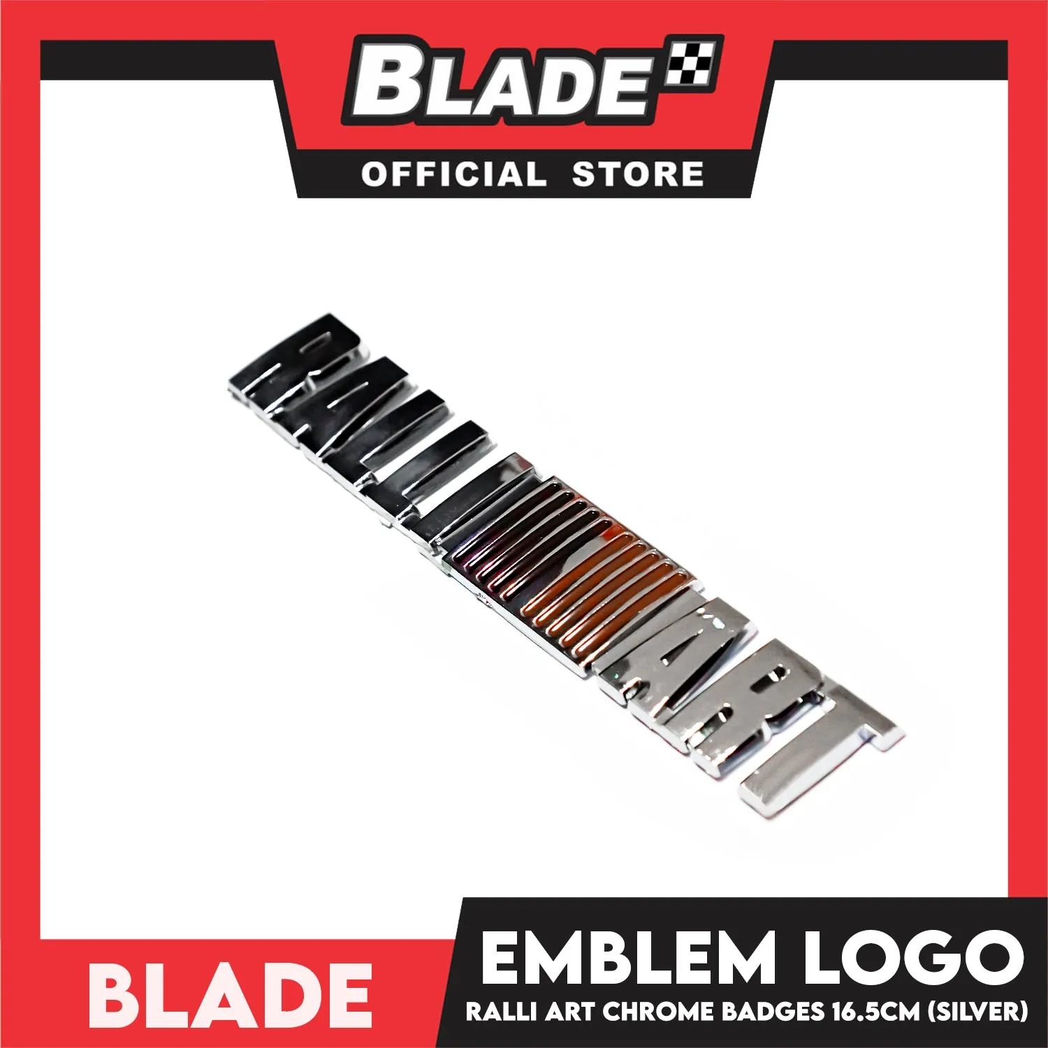 Auto Car Emblem Logo Chrome Badge Sticker Decals with 3M Adhesive for Mitsubishi 16.5cm BDT-184 (Ralli Art)