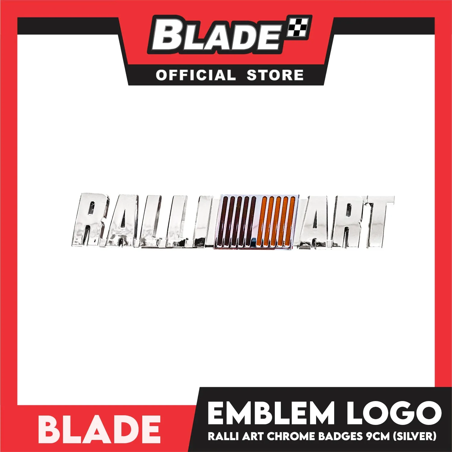 Auto Car Emblem Logo Chrome Badge Sticker Decals with 3M Adhesive for Mitsubishi 9cm BDT-184 (Ralli Art)