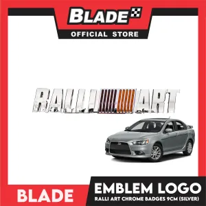 Auto Car Emblem Logo Chrome Badge Sticker Decals with 3M Adhesive for Mitsubishi 9cm BDT-184 (Ralli Art)