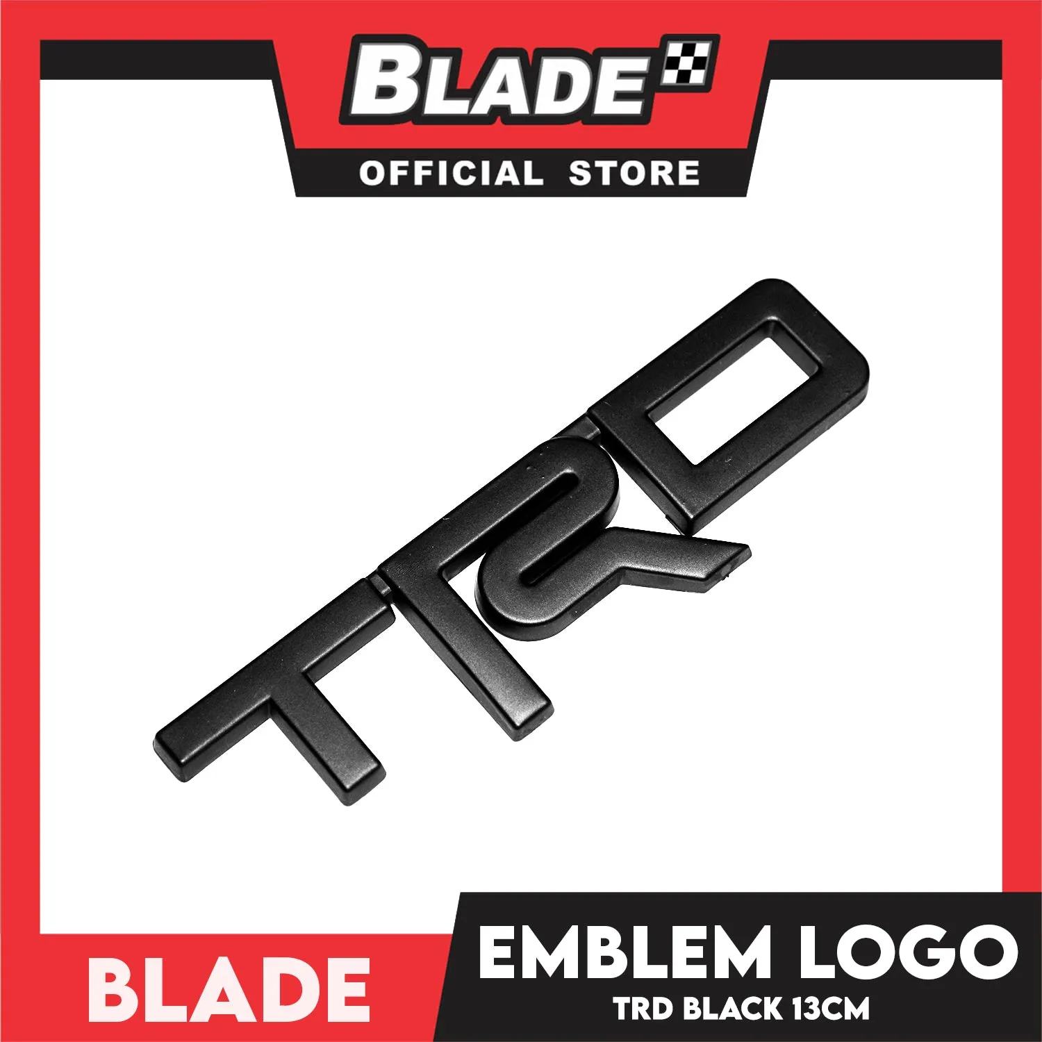 Auto Car Emblem Logo Chrome Badge Sticker Decals with 3M Adhesive for Tacoma Tundra Truck Pickup SUV Sedan 13cm (TRD)