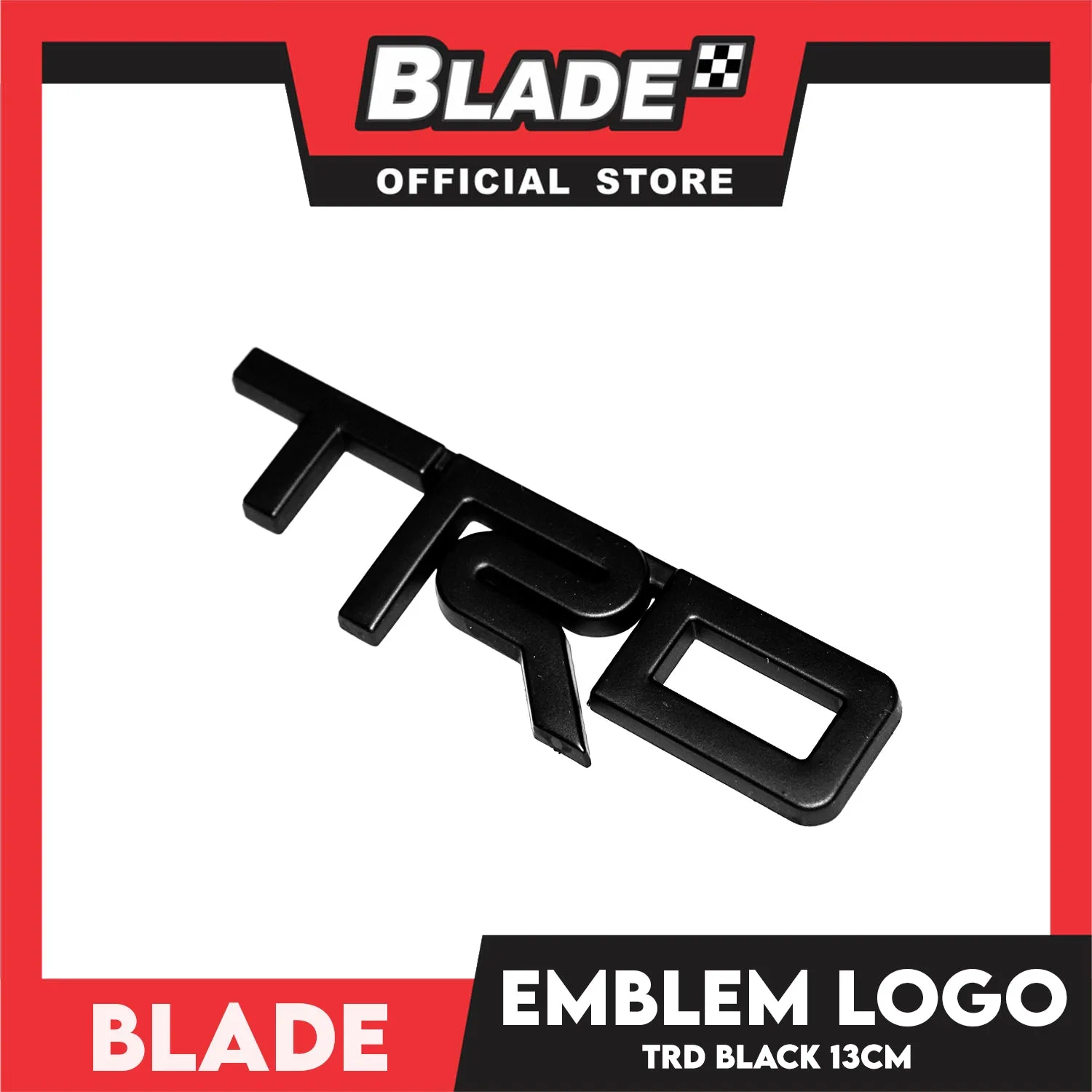 Auto Car Emblem Logo Chrome Badge Sticker Decals with 3M Adhesive for Tacoma Tundra Truck Pickup SUV Sedan 13cm (TRD)
