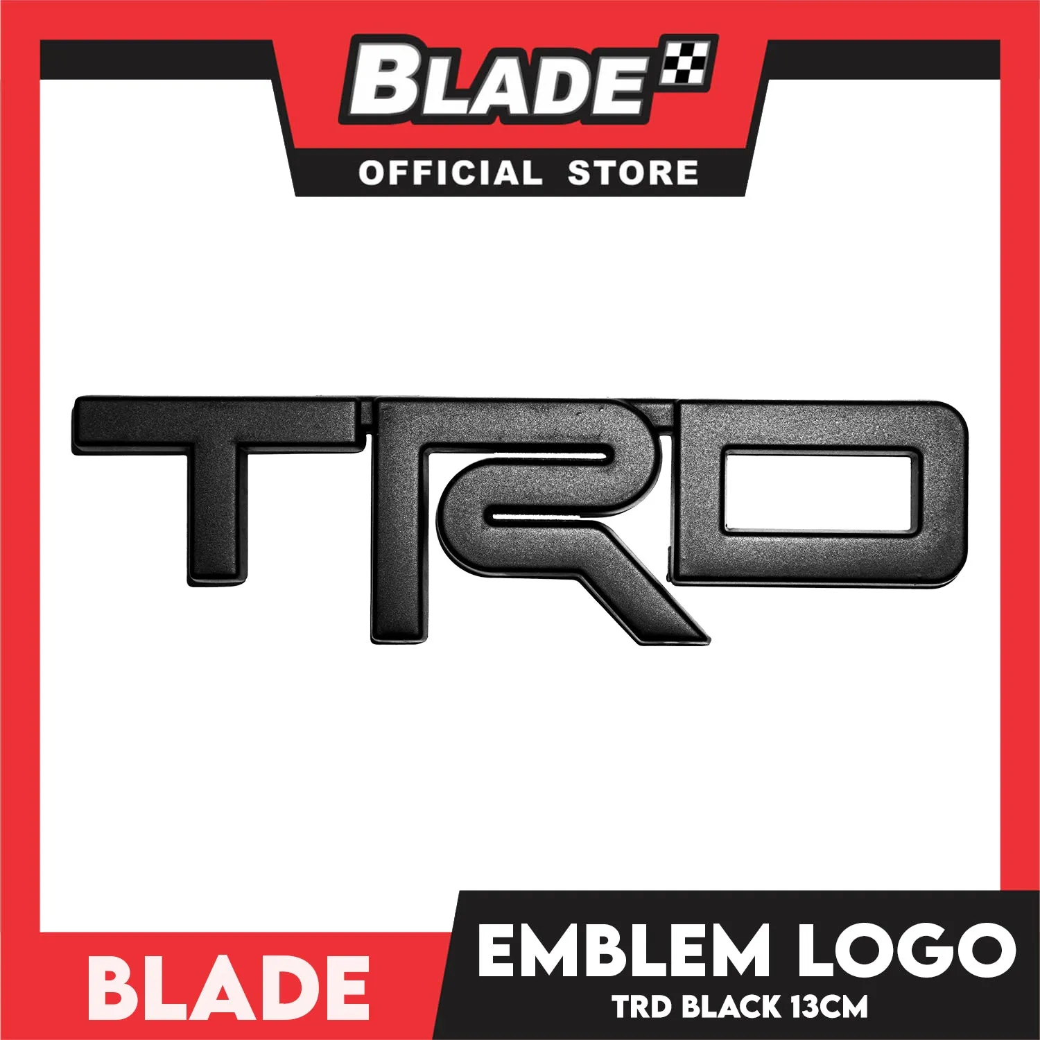 Auto Car Emblem Logo Chrome Badge Sticker Decals with 3M Adhesive for Tacoma Tundra Truck Pickup SUV Sedan 13cm (TRD)