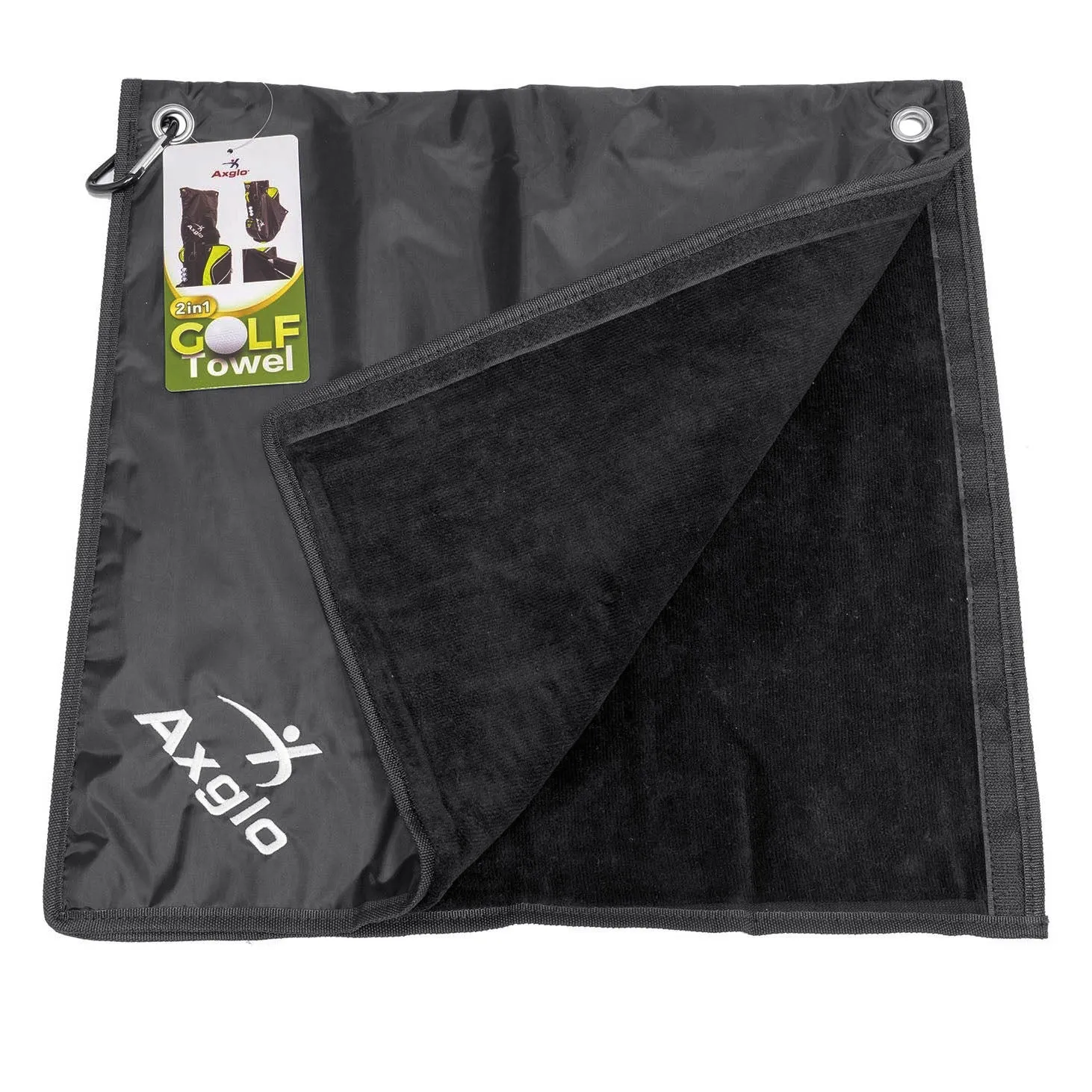 AXGLO 2-1 HOOD TOWEL COUVRE SAC ET SERVIETTE