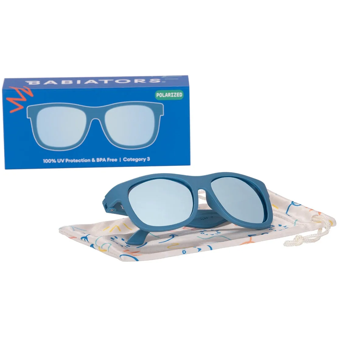 Babiators - Polarized Mirror Lens - Midnight Blue