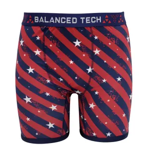 BALANCED TECH DIAGONAL RWB PERFORMANCE BOXER BRIEF