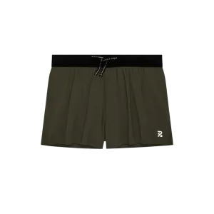 Bandit Running Mens Vento 3" Splitty Shorts - Dark Fatigue
