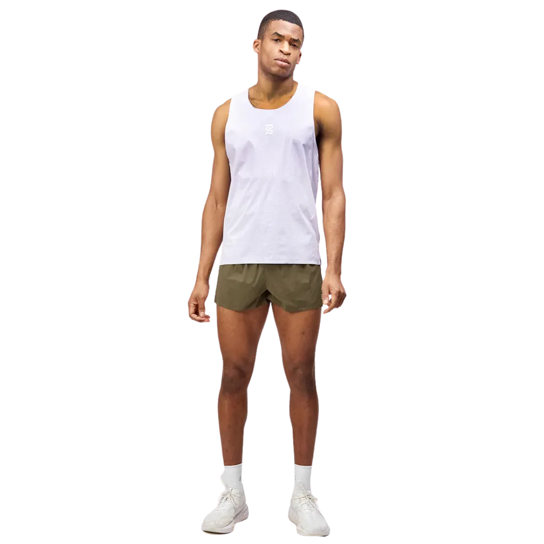 Bandit Running Mens Vento 3" Splitty Shorts - Dark Fatigue