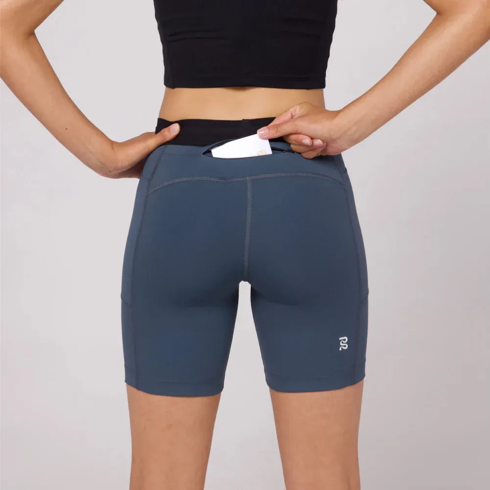 Bandit Running Stamina 7" Women's Compression Shorts - Storm Grey