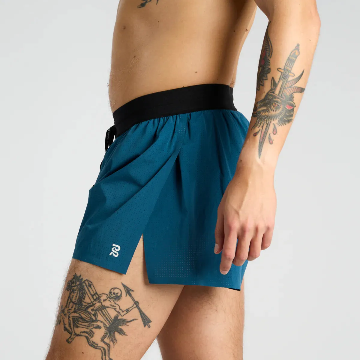 Bandit Running Vento Men's 3" Splitty Short - Deep Teal