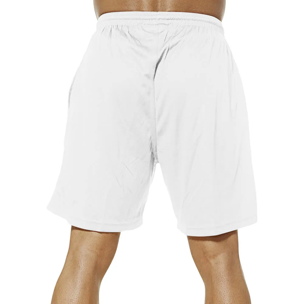 Barcode Mesh Shorts - White