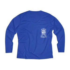 Be The Best Version Of You | Women's Long Sleeve Performance V-neck Tee