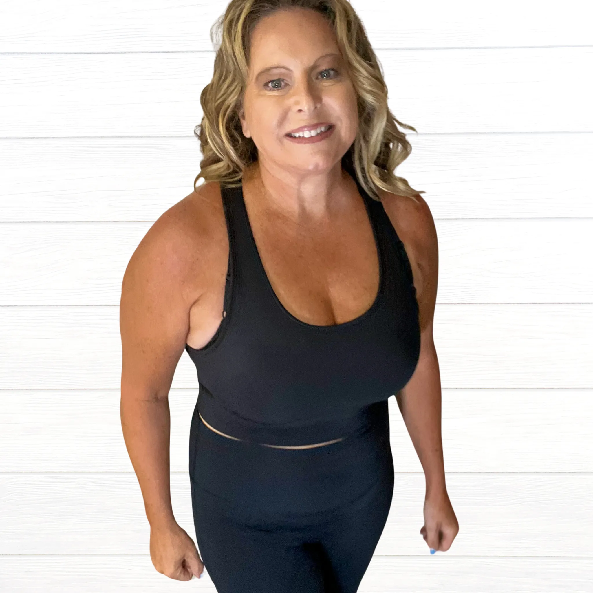 Beach Blast Racerback Support Sports Bra | Cottage Beach