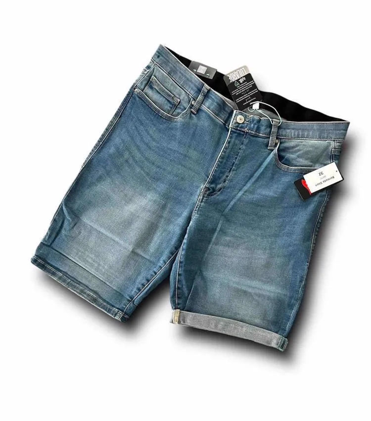 Bermuda Denim Short - Iris Wash
