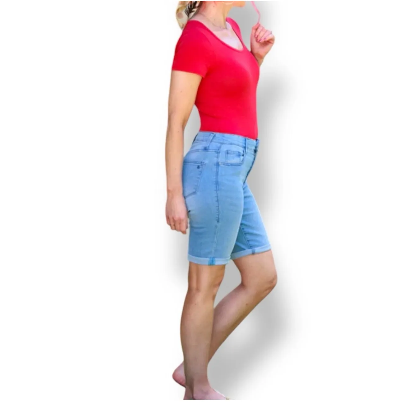Bermuda Denim Short - Iris Wash