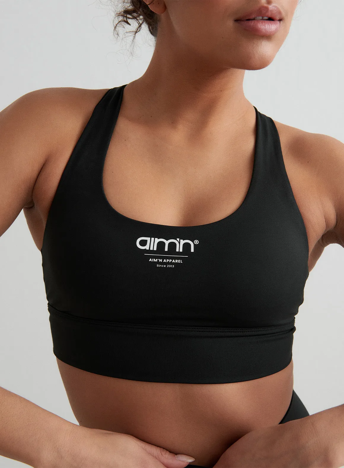 Black Edge Core Racerback Bra