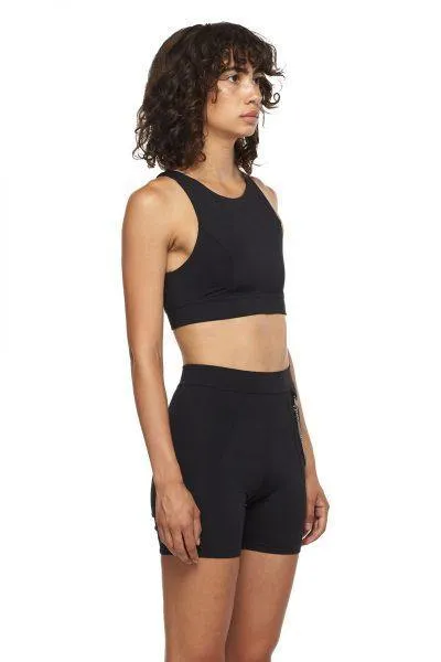Black Sports Bra with Mesh