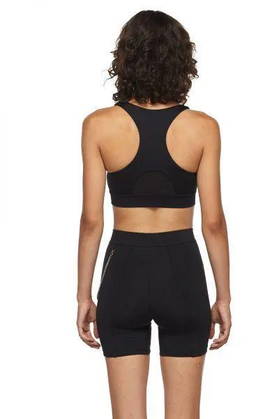 Black Sports Bra with Mesh