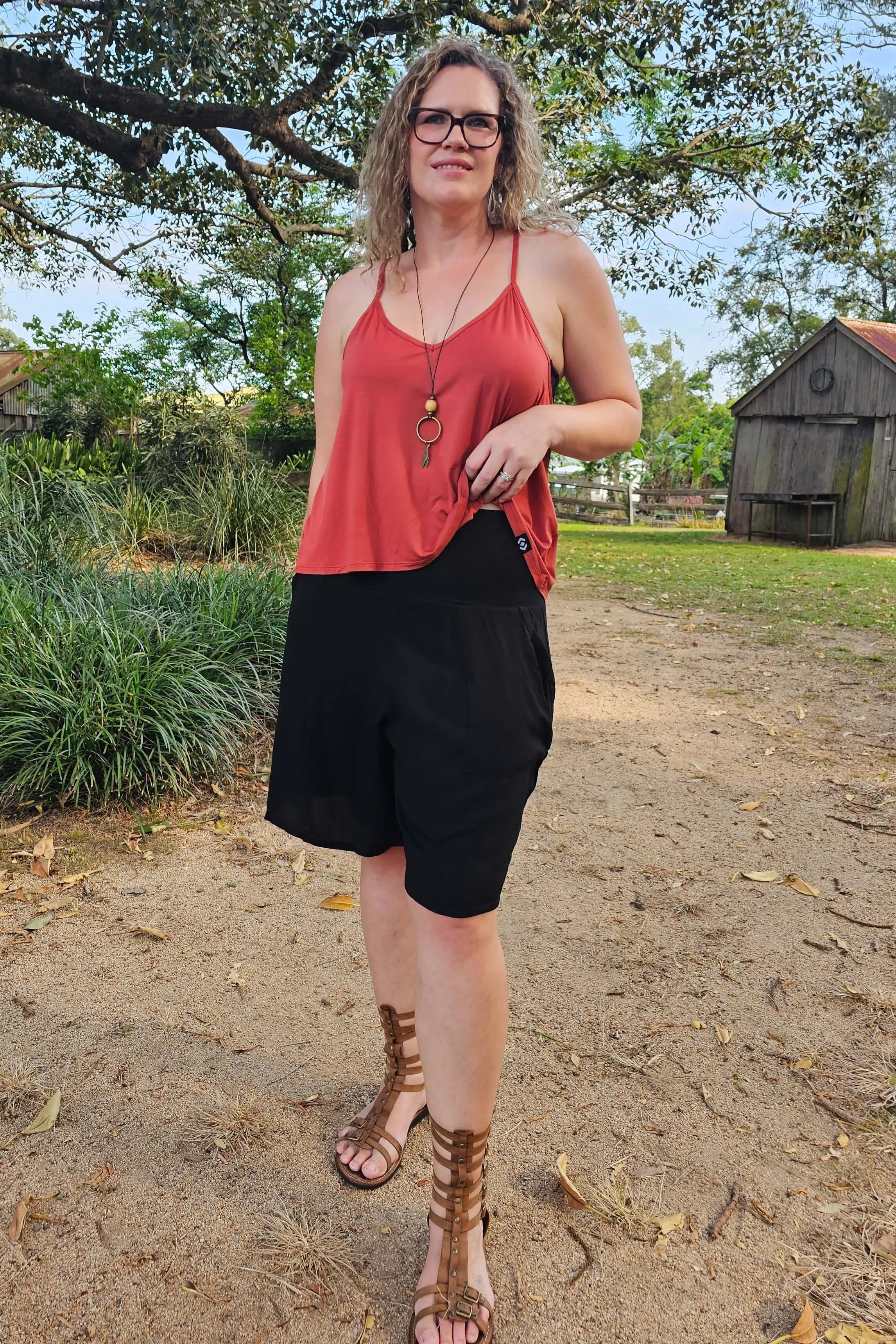 Black Tummy Shaper Shorts