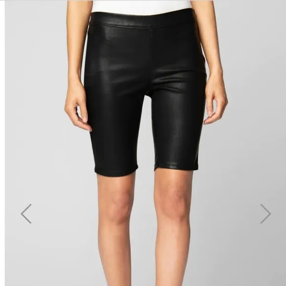 BLANKNYC DE JA BOO Shorts Faux Leather Bermuda Walking Shorts Size: 26