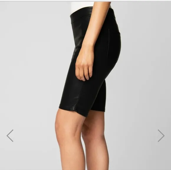 BLANKNYC DE JA BOO Shorts Faux Leather Bermuda Walking Shorts Size: 26