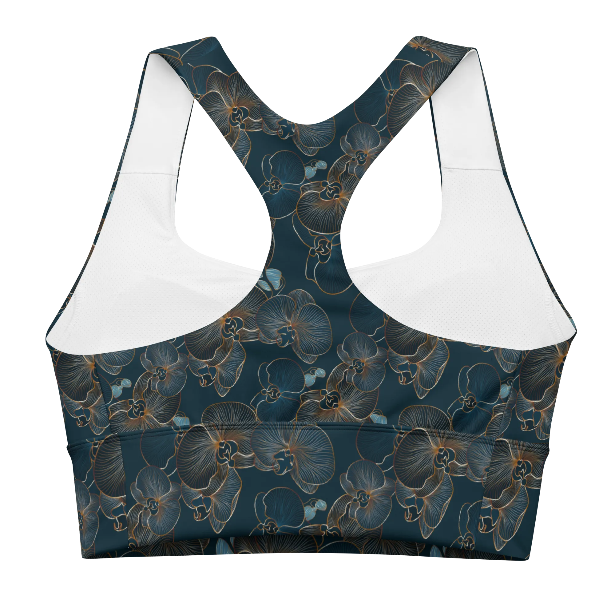 Blue Orchid Longline Sports Bra