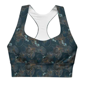 Blue Orchid Longline Sports Bra