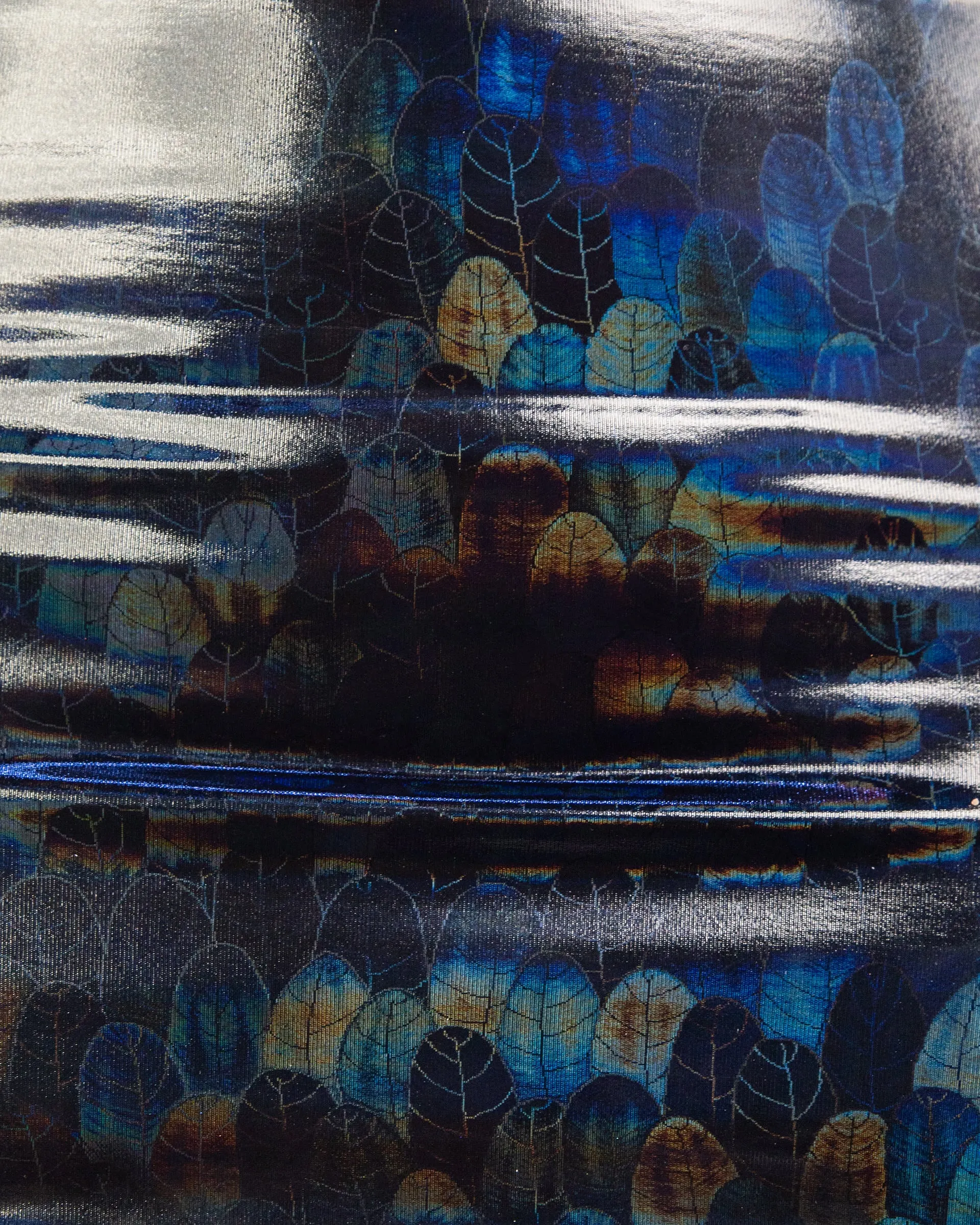 Bound To Me Laced Up Black Holographic PU Shorts