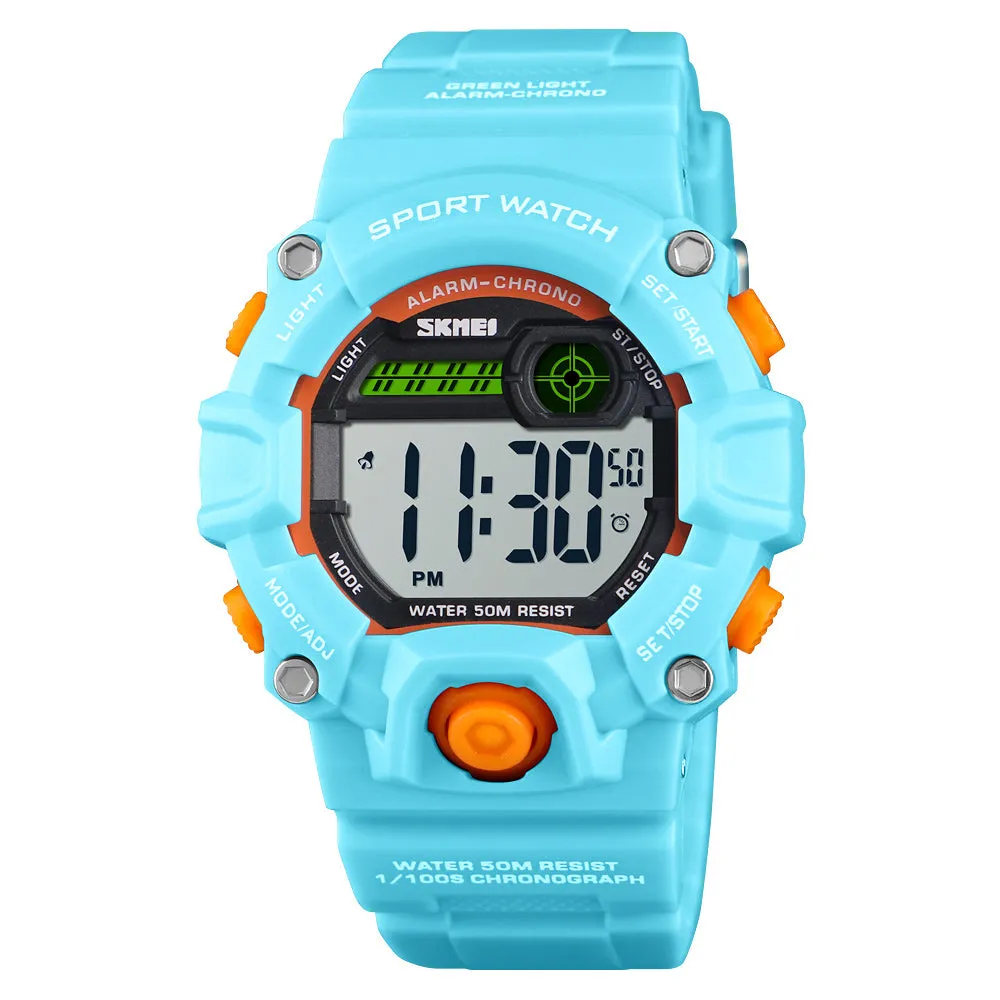 Boys Camouflage LED Sports Kids Watch Waterproof Watch