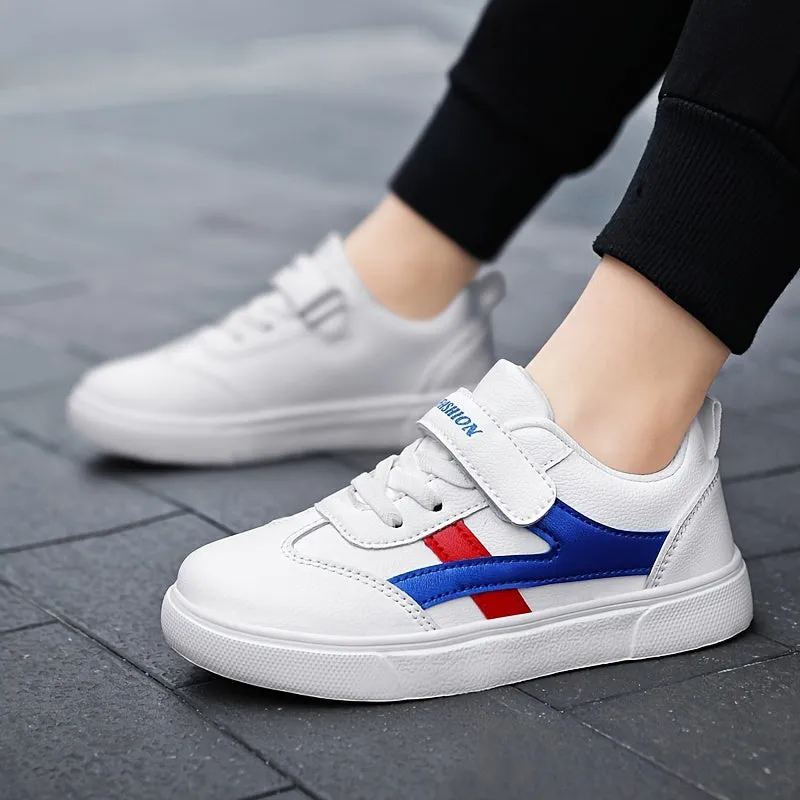 Boys' Casual Simple White Sneakers