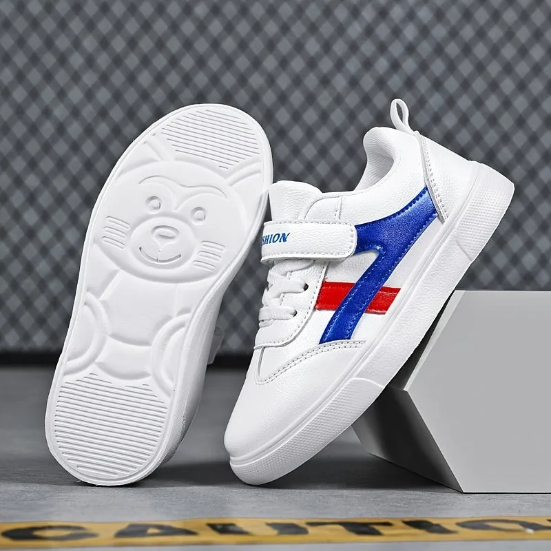 Boys' Casual Simple White Sneakers