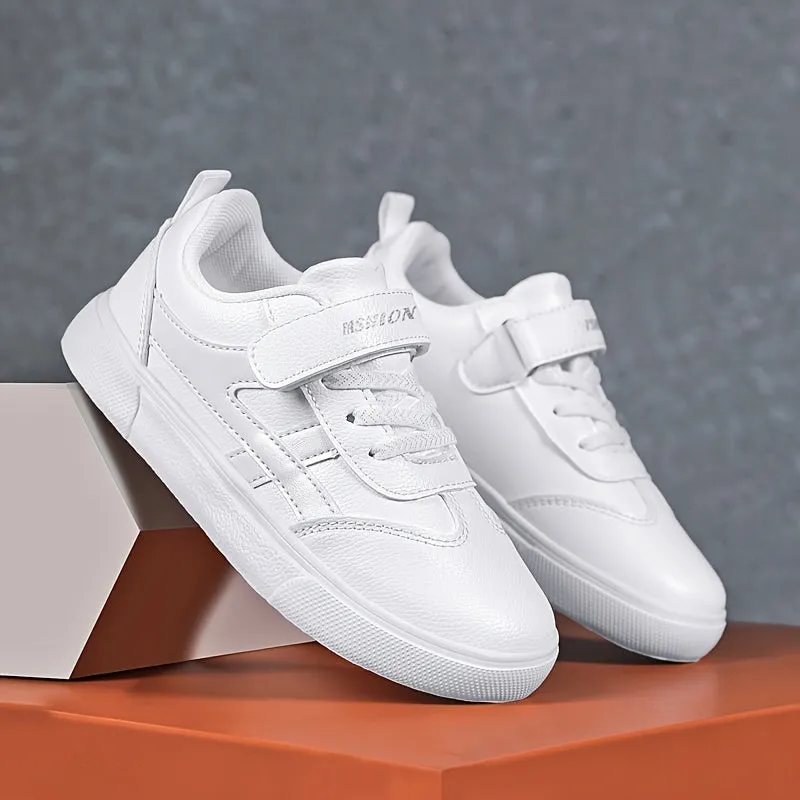 Boys' Casual Simple White Sneakers