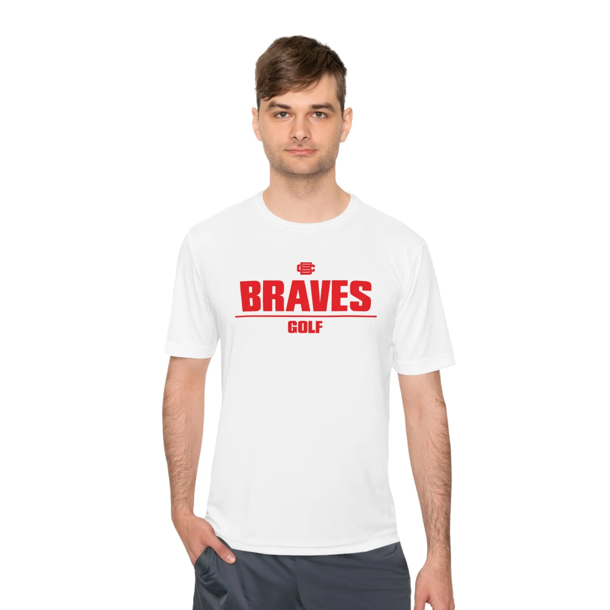 Braves Golf Moisture Wicking Tee