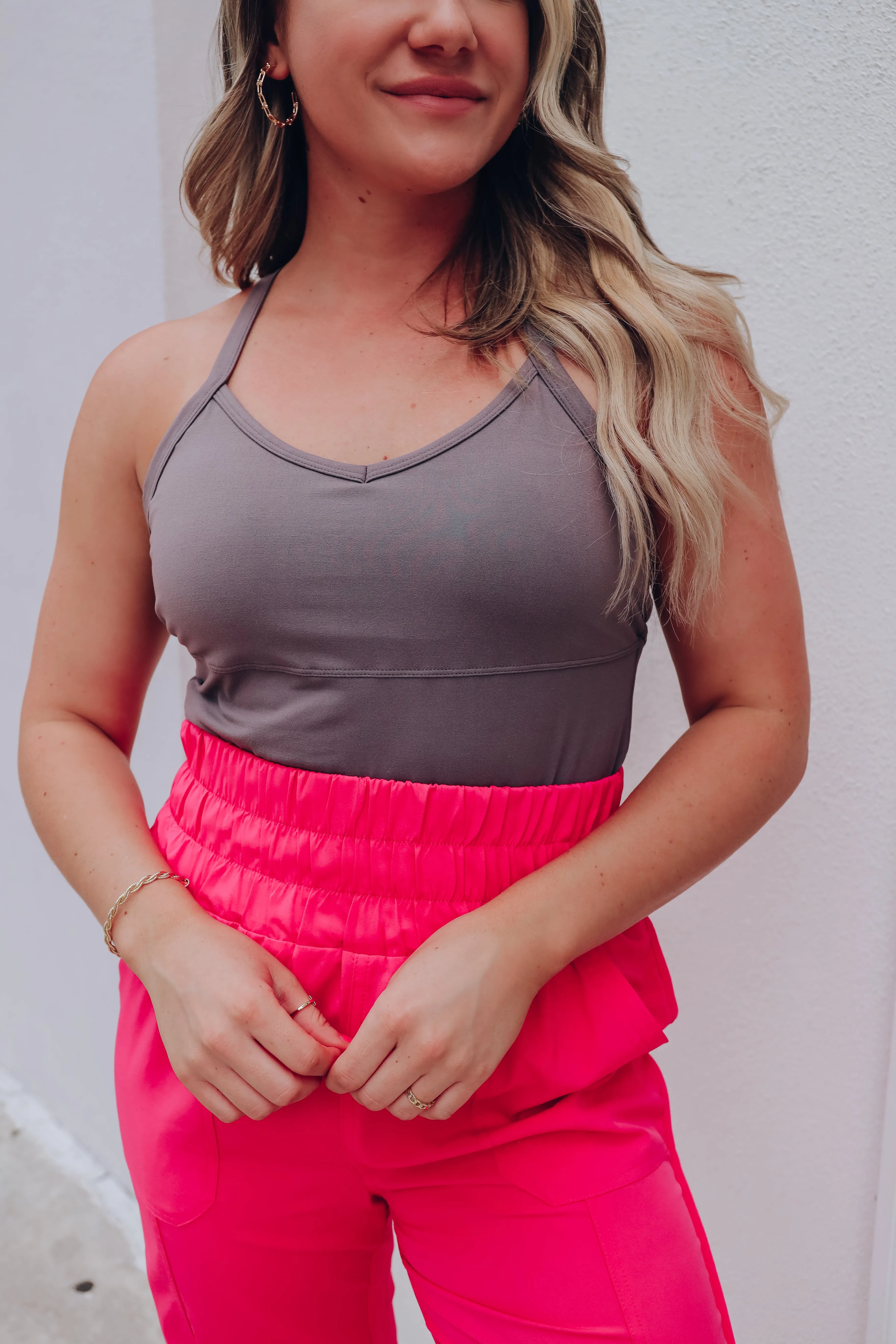 Breathe Deep Active Tank - Smokey Grey