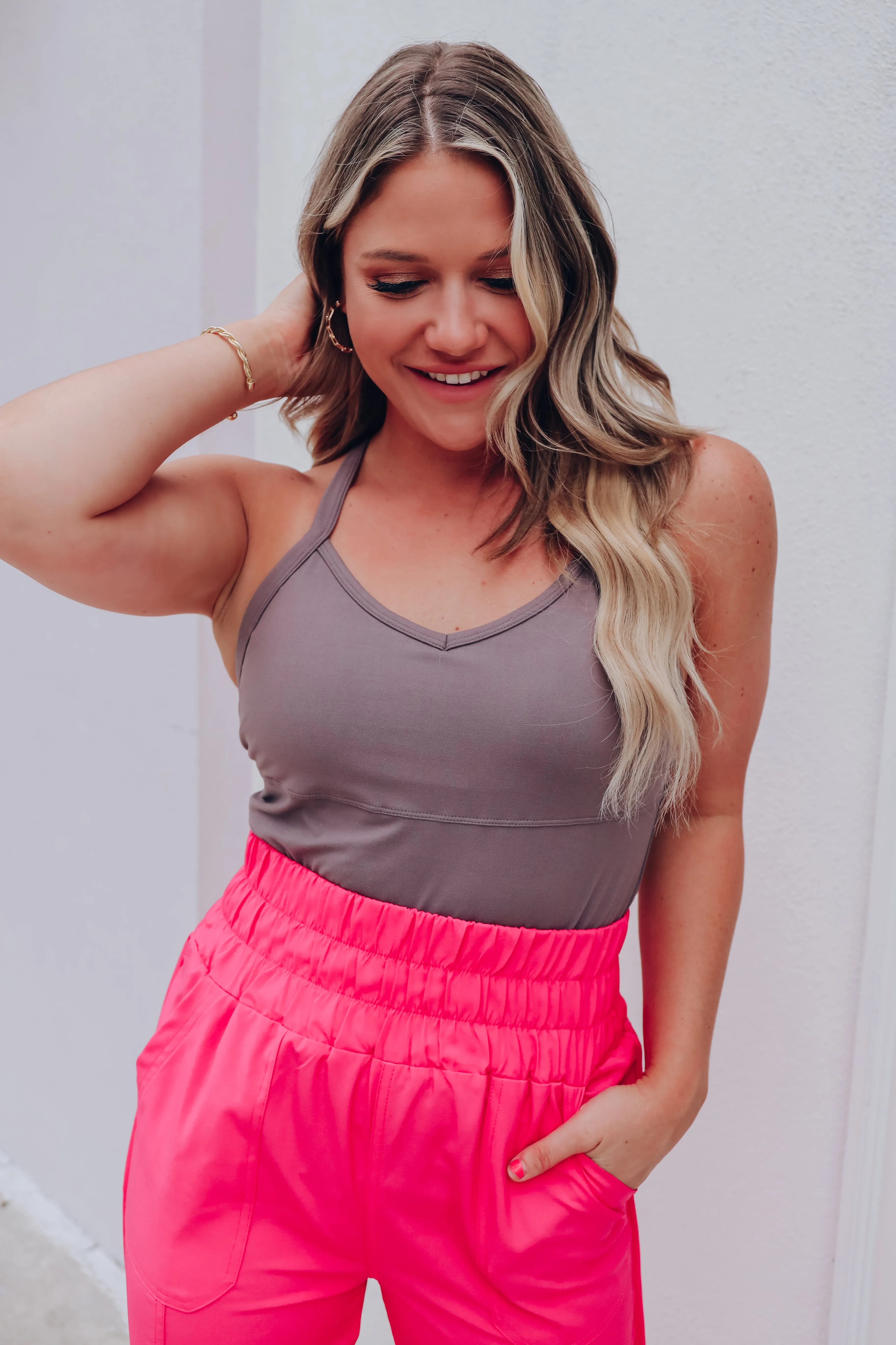 Breathe Deep Active Tank - Smokey Grey