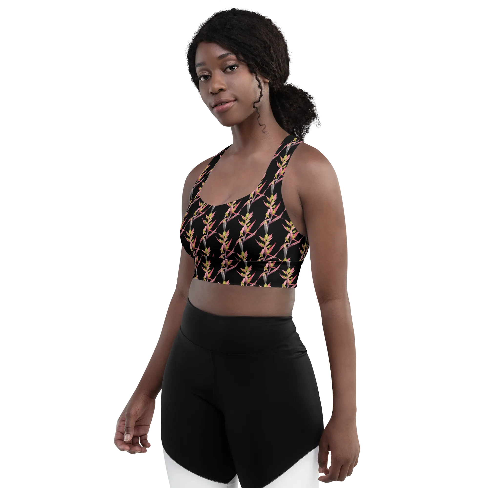 Bromeliad Longline Sports Bra