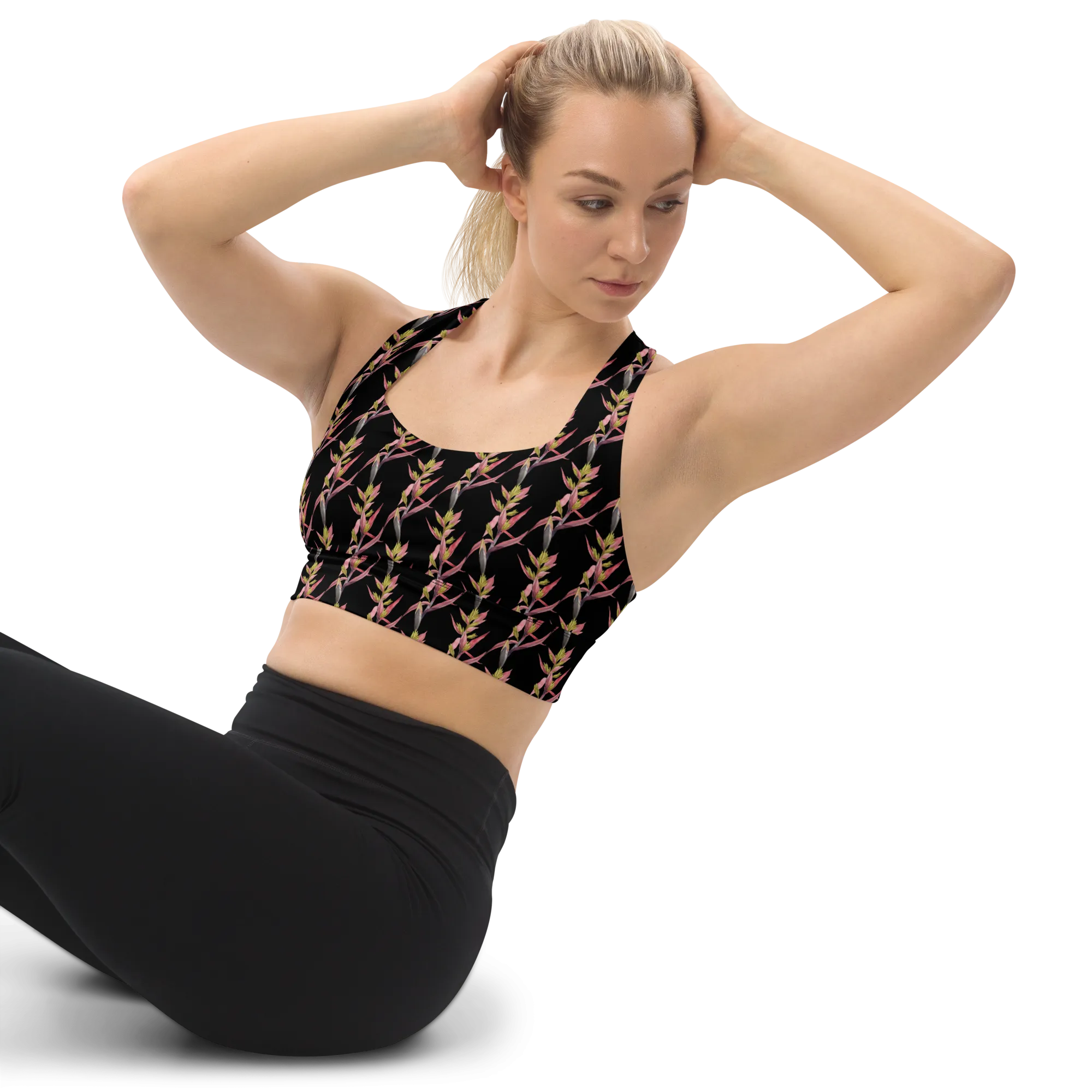 Bromeliad Longline Sports Bra