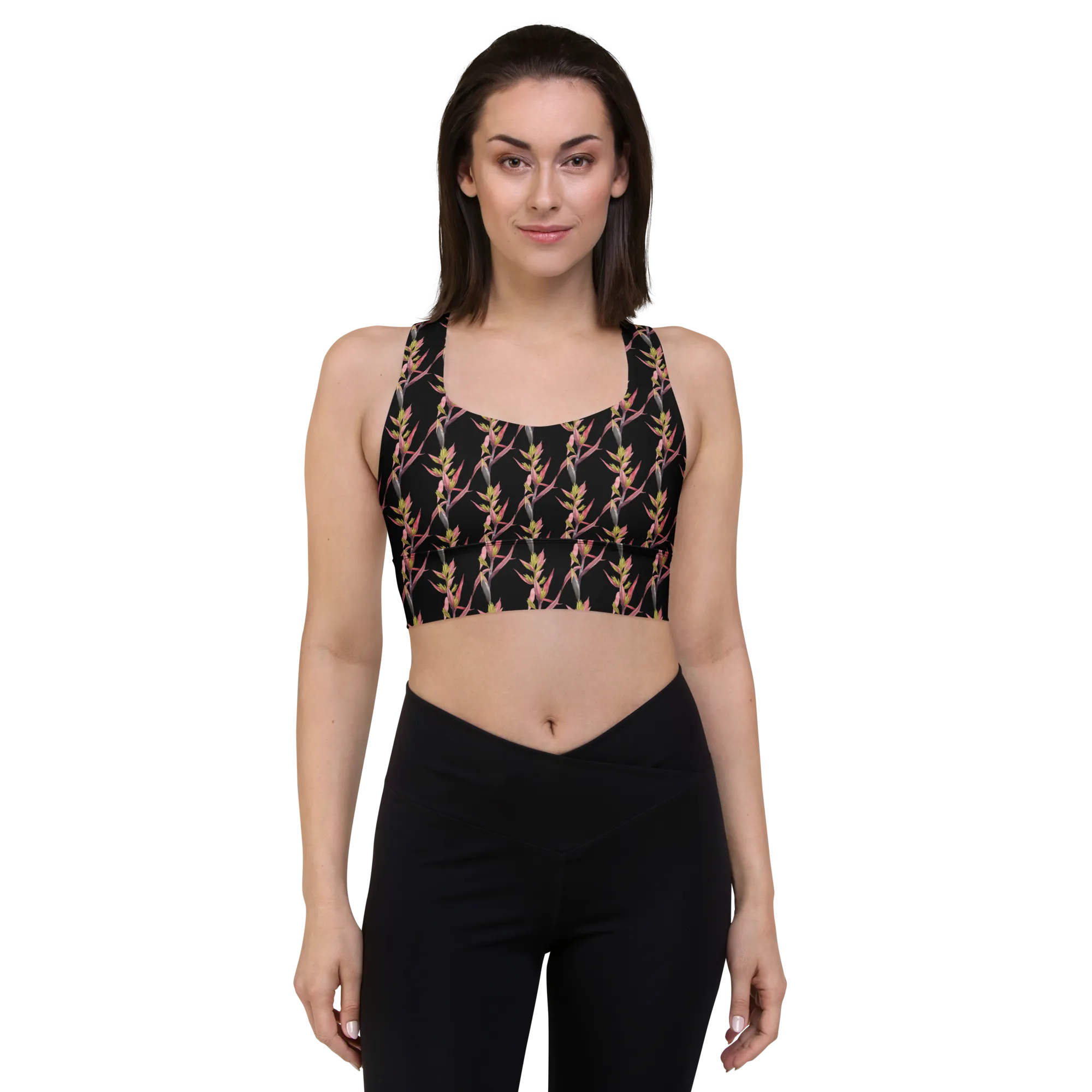 Bromeliad Longline Sports Bra
